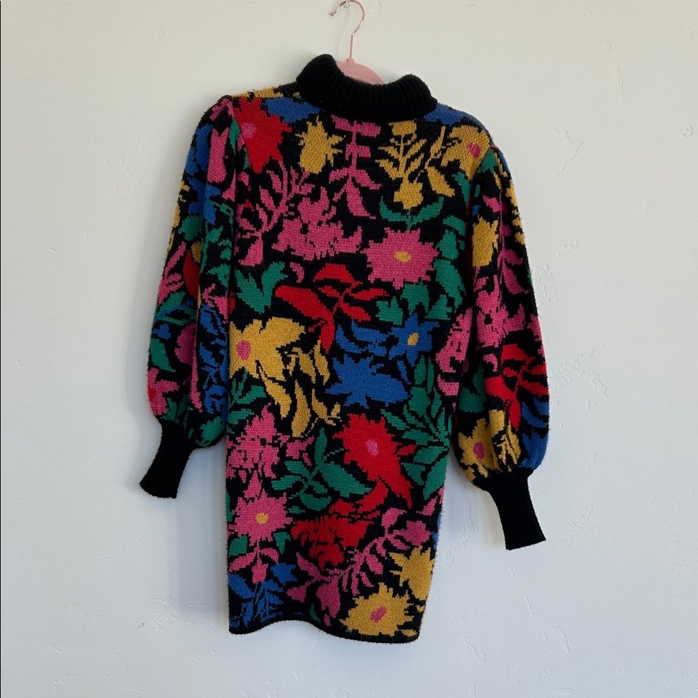 Farm Rio Colorful Floral Women's Sweater